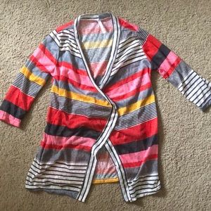 NWOT Multicolor Striped Cardigan